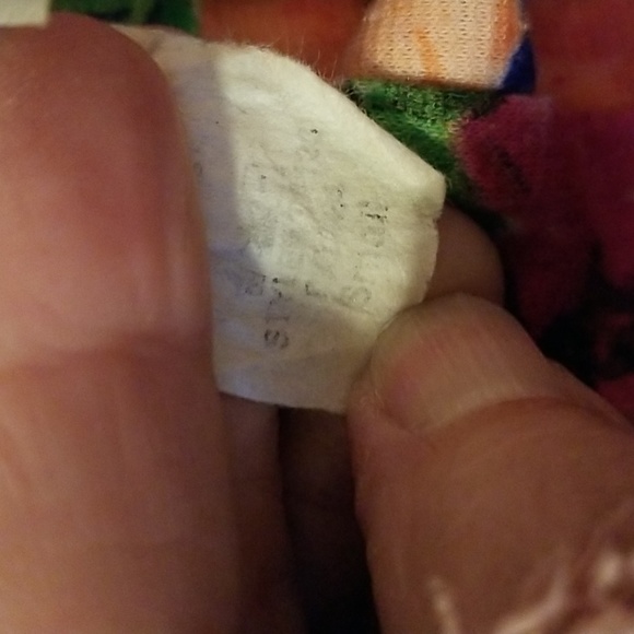 Electric Blue Floral Leggings Size Small: A - Picture 5 of 9